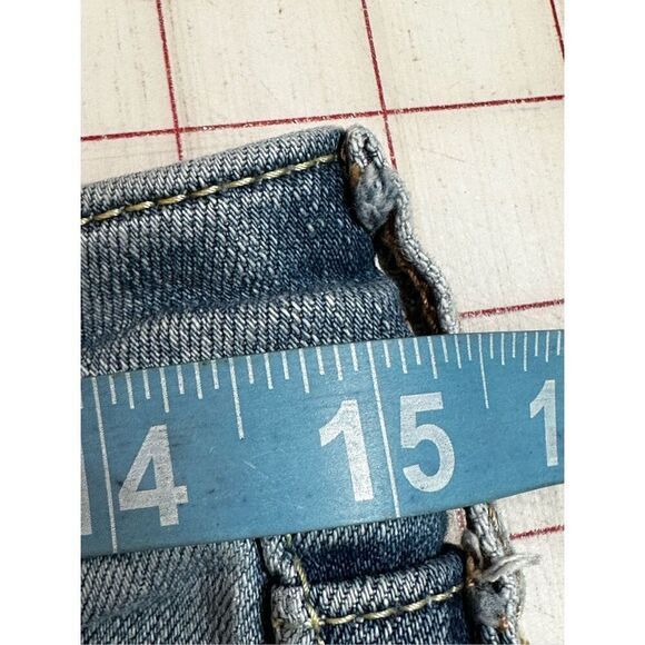 Hollister size 7L butterfly boot cut jeans distressed - Picture 9 of 11